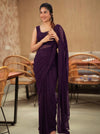 Madhanika VioletSaree (Set of 2)