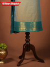 Poonguzhali Grey Sleeveless Chettinad Cotton Kurti Set ( Set of 2 )
