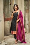 Tamizh Black Kurti Set for Women (Set of 2)