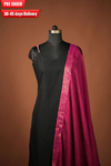 Tamizh Black Sleeveless Chettinad Cotton Kurti Set ( Set of 2 )
