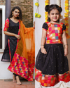 Poonam Black Mom & Me Combo | Handcrafted Festive Mother Daughter Ethnic Wear by Ekanta Studio | combo 01