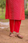 Sindoori Banaras A-Line Kurta With Dupatta (PR)