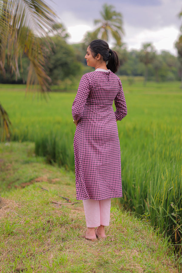 Purple Haze Embroidery A-line Kurta Set (PR)