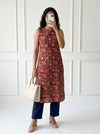 Myshika Red Kurti Set