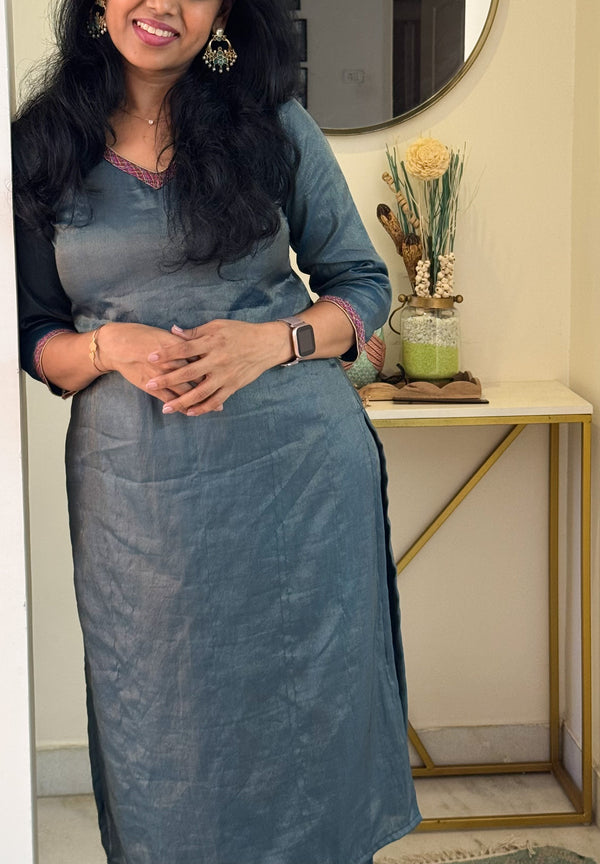 IMD - Paavai Teal Blue Kurti Set
