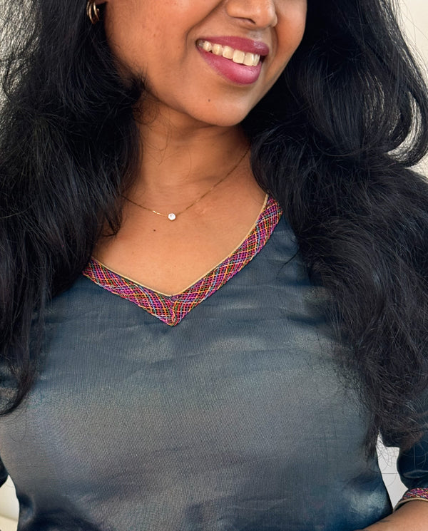 IMD - Paavai Teal Blue Kurti Set