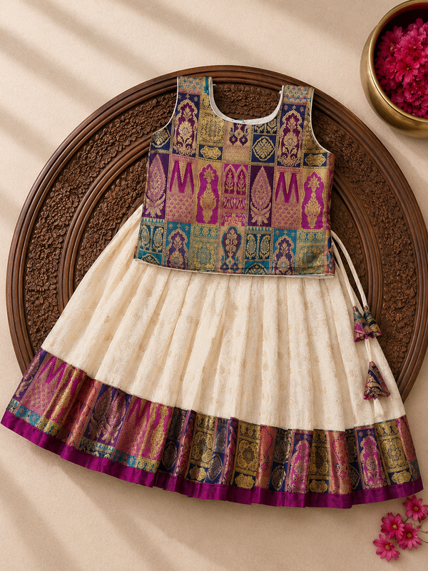 Surabhi Ivory with Multicolor Lehenga Mini