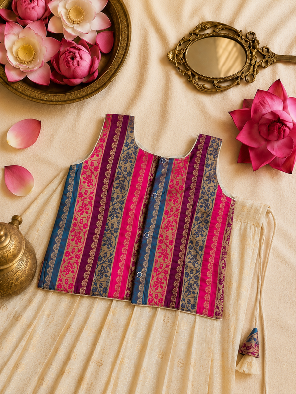 Aarika Ivory with Multicolor Lehenga Mini
