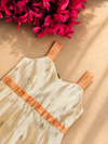 Nadhi Ivory with Orange Frock Mini