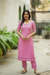 Raha Pink Kurti Set (Set of 2)