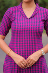 Violet Grape Notch Collar Co-ord Set (PR)
