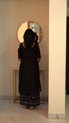 Daisy Black Kurti Set