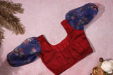 Blouse- Anvi Red and Blue