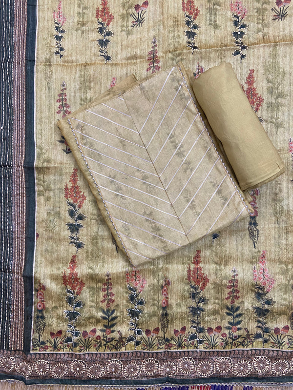 Chanderi Suit #yellow