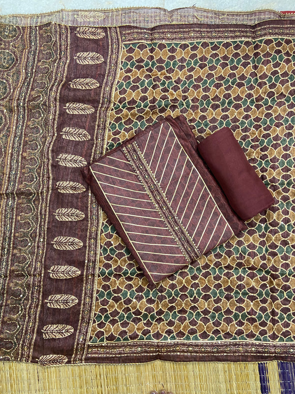 Chanderi Suit #Maroon