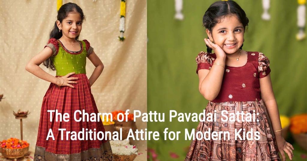 The Charm of Pattu Pavadai Sattai:  Traditional Attire for Modern Kids