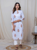 Blue Blossom Stripe Kurta (PR)