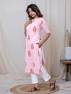 Pink Blossom Stripe Kurta (PR)