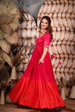 Rani Pink Ombre Anarkali Dress