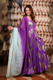 Lilac Jacquard Dress