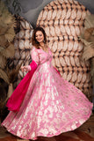 Blush Pink Anarkali Maxi Dress