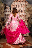 Blush Pink Anarkali Maxi Dress