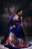 Blue Banaras Dress with Dupatta