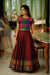 Thendral Maroon Croptop and Skirt (Set of 2 )