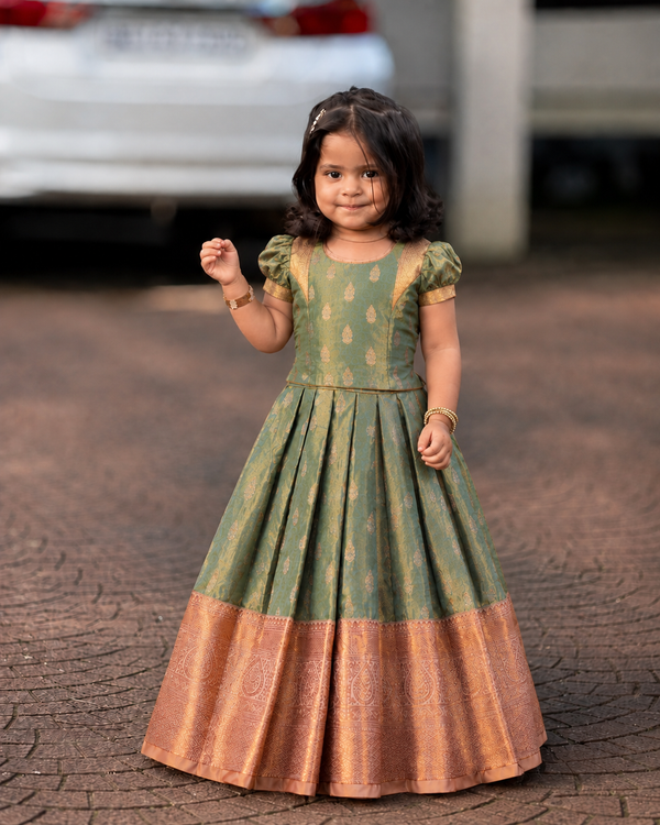 Mayuri Mint Green Lehenga Mini (Set of 2 )