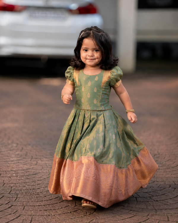 Mayuri Mint Green Lehenga Mini (Set of 2 )