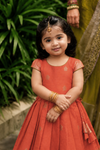 Aruvi Orange Lehenga Mini (Set of 2 )