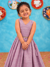 Mathangi Lilac Tissue Lehenga Mini (Set of 2)
