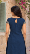 Venmathi Teal Mangalagiri Cotton Kurti Set (Set of 2)