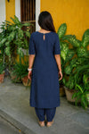 Viha Navy Blue Co - Ords ( Set of 2 )