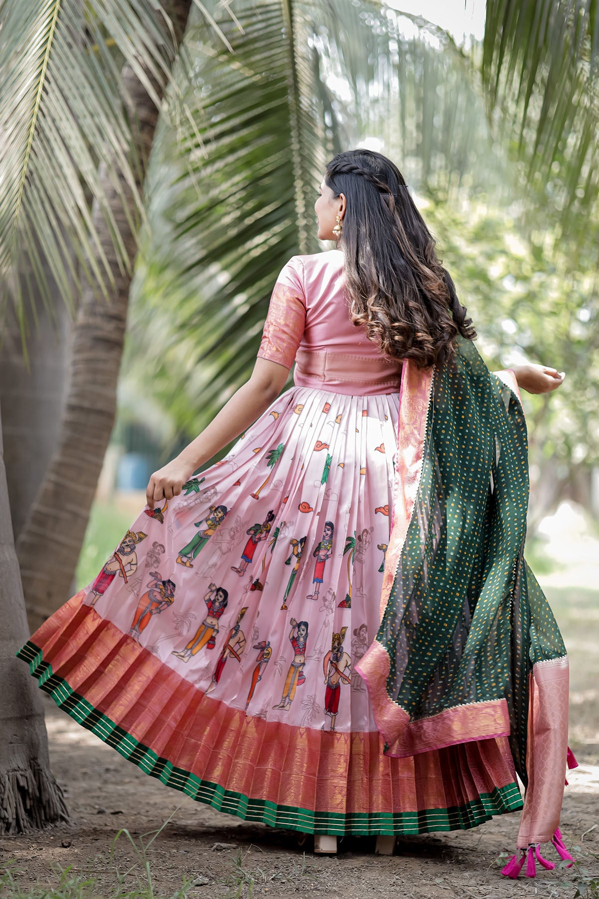 Crystal Pink Banarasi Dress (FW)