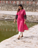 Crimson Charm pink Kurta (PR)