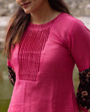 Crimson Charm pink Kurta (PR)