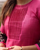 Crimson Charm pink Kurta (PR)