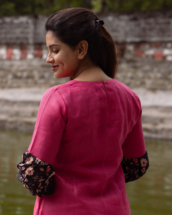 Crimson Charm pink Kurta (PR)