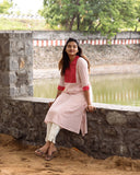 Brick Checks Aline Kurta (PR)