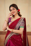Navya Magenta Halfsaree (Set of 3)