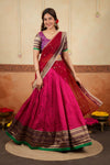Navya Magenta Halfsaree (Set of 3)