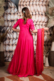 Hot Pink Georgette Anarkali Dress(FW)