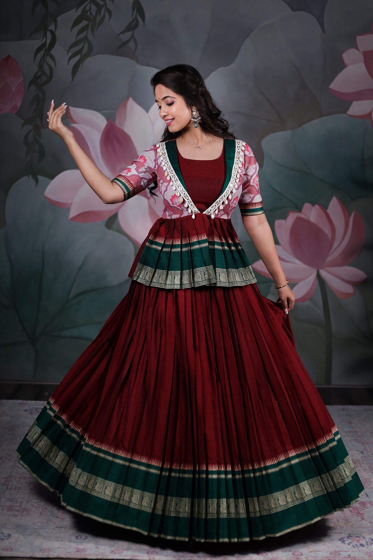 Sage Green Peplum Top & Skirt | Peplum top outfits, Indian fashion dresses,  Stylish dresses