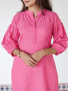 Lotus Pink Handloom Kurta (PR)