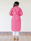 Lotus Pink Handloom Kurta (PR)