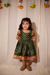 Smriti Green Brocade with Paithini Border Mini