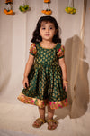 Smriti Green Brocade with Paithini Border Mini
