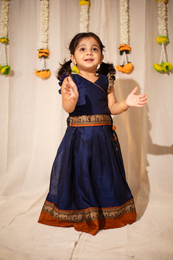 Swapna Navy Blue Mini
