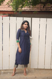 IMD - Laila Blue kurta set (Set of 2)